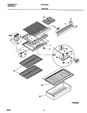 SHELVES Diagram and Parts List for GRT16CNHD1  Gibson Refrigerator