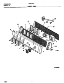 CONTROL PANEL Diagram and Parts List for FWS845GCS4  Frigidaire Washer