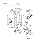 CABINET Diagram and Parts List for MRS20HNGD0  Frigidaire Refrigerator