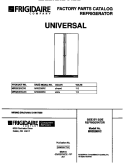 COVER Diagram and Parts List for MRS20BRCD0  Frigidaire Refrigerator