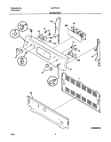 BACKGUARD Diagram and Parts List for GLEFS76AQC  Frigidaire Range