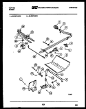 BURNER, MANIFOLD AND GAS CONTROL Diagram and Parts List for 32-0007-23-03  Tappan Range