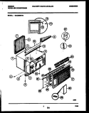 CABINET PARTS Diagram and Parts List for GAC058S7A1  Gibson Air Conditioner