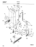 CABINET Diagram and Parts List for FRS26ZNHW1  Frigidaire Refrigerator