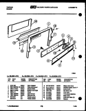 BACKGUARD AND CONTROL PARTS Diagram and Parts List for 30-2238-23-04  Tappan Range