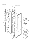 FREEZER DOOR Diagram and Parts List for FRS26BH6CS1  Frigidaire Refrigerator