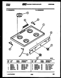 COOKTOP PARTS Diagram and Parts List for CGC3M2WXB  Gibson Range