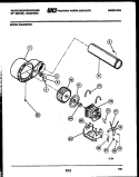 BLOWER AND DRIVE PARTS Diagram and Parts List for DE640KDW4  Frigidaire Dryer