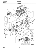 ICE MAKER Diagram and Parts List for MRS20WRGD2  Frigidaire Refrigerator