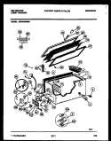 CHEST FREEZER PARTS Diagram and Parts List for HFS158FM8W  Kelvinator Freezer