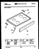 COOKTOP PARTS Diagram and Parts List for CEC4M4WXC  Gibson Range