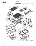 SHELVES / CONTROLS Diagram and Parts List for FRT21NNCW2  Frigidaire Refrigerator