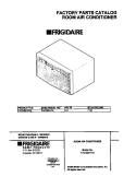 COVER Diagram and Parts List for FAC082H7A2  Frigidaire Air Conditioner