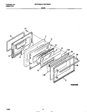 DOOR Diagram and Parts List for WEF350BADC  Frigidaire Range
