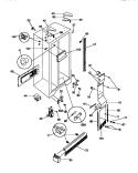 CABINET Diagram and Parts List for GRS22WNCD1  Gibson Refrigerator