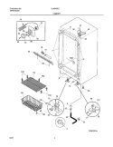 CABINET Diagram and Parts List for UL4000ECW5  Electrolux Freezer