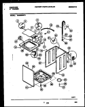 CABINET PARTS Diagram and Parts List for WA5820RW2  Frigidaire Washer