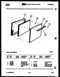 DOOR PARTS Diagram and Parts List for CGC1M3WSTB  Gibson Range