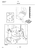 SYSTEM Diagram and Parts List for FMR4  Electrolux Freezer
