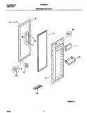 REF DOOR Diagram and Parts List for FRS26ZSHB3  Frigidaire Refrigerator