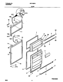 DOORS Diagram and Parts List for WRT16NRHD4  Frigidaire Refrigerator