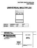 COVER Diagram and Parts List for MPF311SBWD  Frigidaire Range
