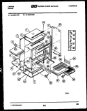 BODY PARTS Diagram and Parts List for 37-2638-00-02  Tappan Range