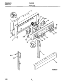 BACKGUARD Diagram and Parts List for F04B322BDC  Frigidaire Range