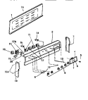 BACKGUARD Diagram and Parts List for KF404GDD2  Frigidaire Range