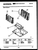 UNIT PARTS Diagram and Parts List for WAL125P1A1  Frigidaire Air Conditioner