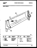 BACKGUARD Diagram and Parts List for G30PNL6  Frigidaire Range