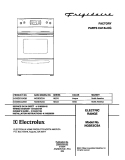 COVER Diagram and Parts List for NGSE3CSASB  Frigidaire Range