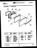 DOOR PARTS Diagram and Parts List for CGC1M1WXB  Gibson Range