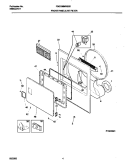 FRNT PNL, LINT FILTER Diagram and Parts List for FDG336MRES0  Frigidaire Dryer