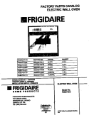 COVER Diagram and Parts List for FEB374CCSH  Frigidaire Wall Oven