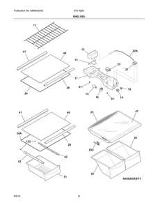 Part Location Diagram of 241555401 Maytag Refrigerator light bulb