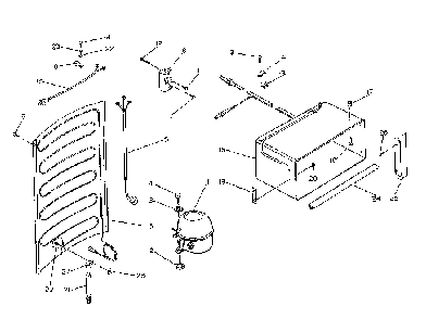 Unit Parts Diagram and Parts List for 253S9C  Kenmore Refrigerator