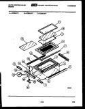 TOP DOOR PARTS Diagram and Parts List for KC935JW3  Frigidaire Range