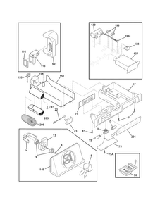 Controls Diagram and Parts List for E23CS78HPS7  Electrolux Refrigerator