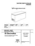 COVER Diagram and Parts List for FFC05M0AW1  Frigidaire Freezer