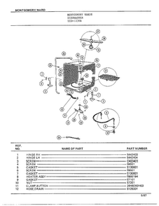 Dishwasher Page 4 Diagram and Parts List for 1236B  Frigidaire Dishwasher