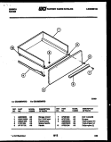 DRAWER PARTS Diagram and Parts List for CEA3M2WSTD  Gibson Range