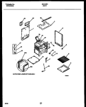 BODY PARTS Diagram and Parts List for GF610RXD1  Frigidaire Range