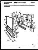 DOOR PARTS Diagram and Parts List for SP560MXW3  Frigidaire Dishwasher