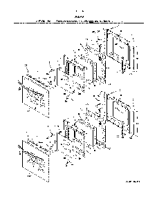 Doors Diagram and Parts List for 79040252412  Kenmore Wall Oven