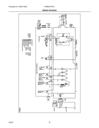 Wiring Diagram Diagram and Parts List for FPBM3077RFC  Frigidaire Microwave