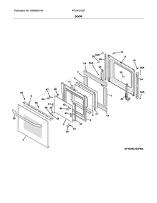 Part Location Diagram of 316575917 Frigidaire HINGE