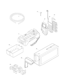 Ice Maker Diagram and Parts List for 25370312214  Kenmore Refrigerator
