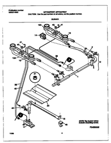 Frigidaire Mpf300pbdf 2 Diagram and Parts List for MPF300PBDF V1 Frigidaire Range
