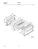DOOR Diagram and Parts List for GGF354CHSE  Gibson Range